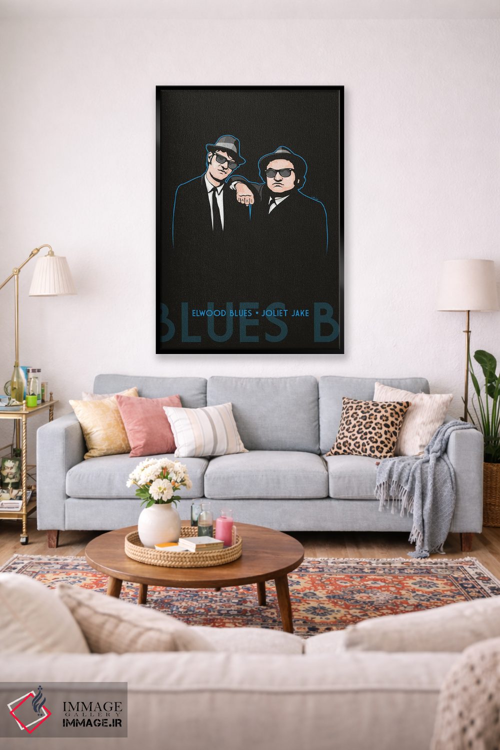 تابلو دکوراتیو الوود بلوز و جولیت جیک اثر جیمز لی - D1B