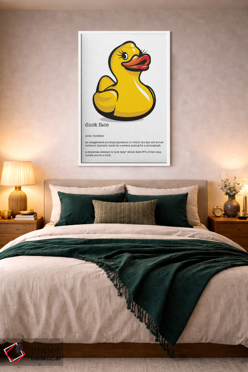 تابلو دکوراتیو تعریف چهره اردکی اثر جیمز لی - D2W