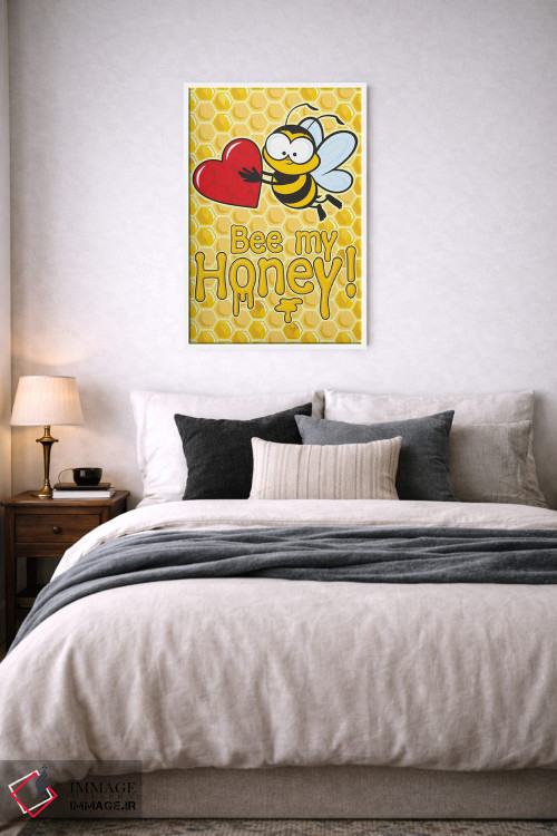 تابلو دکوراتیو زنبور من باش اثر جیمز لی - D6W