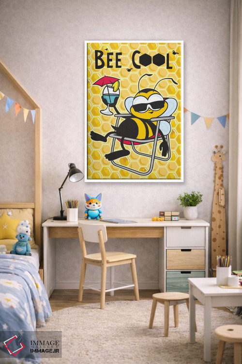 تابلو دکوراتیو زنبور باحال اثر جیمز لی - D1W