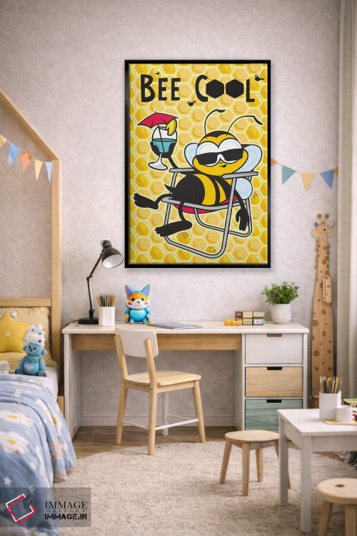 تابلو دکوراتیو زنبور باحال اثر جیمز لی - D2B