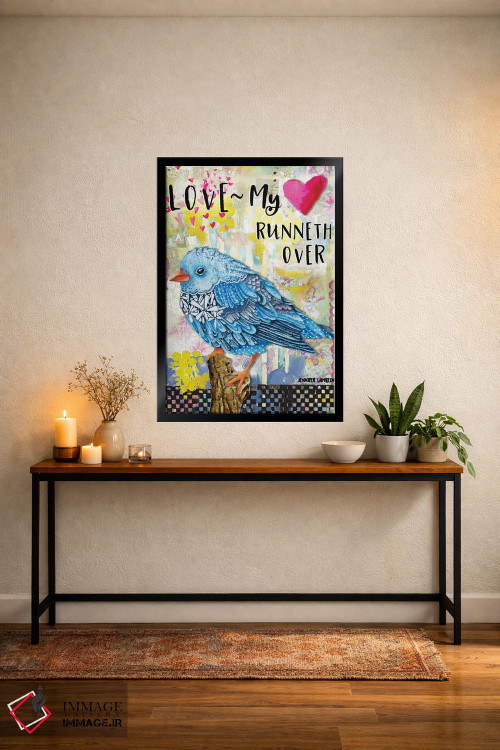 تابلو دکوراتیو My Cup Runneth Over,عشق، جام حیاتم لبریز است اثر جنیفر لمباین - D5B