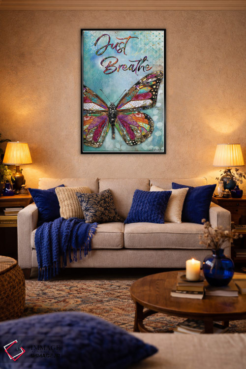 تابلو دکوراتیو فقط نفس بکش اثر جنیفر لمباین - D4B