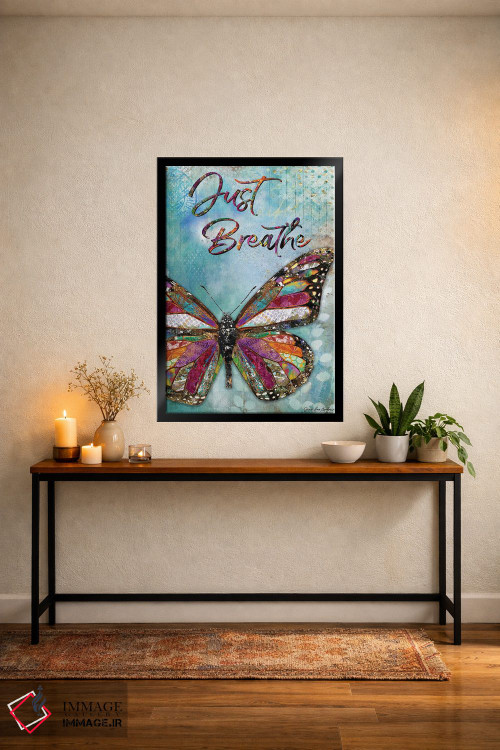 تابلو دکوراتیو فقط نفس بکش اثر جنیفر لمباین - D5B