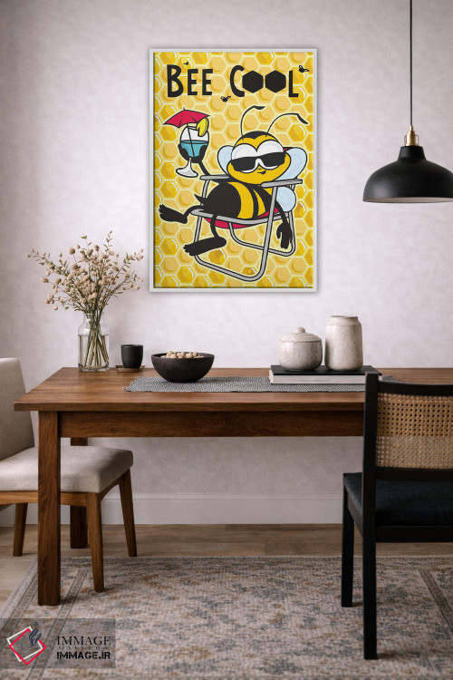 تابلو دکوراتیو زنبور باحال اثر جیمز لی - D4W
