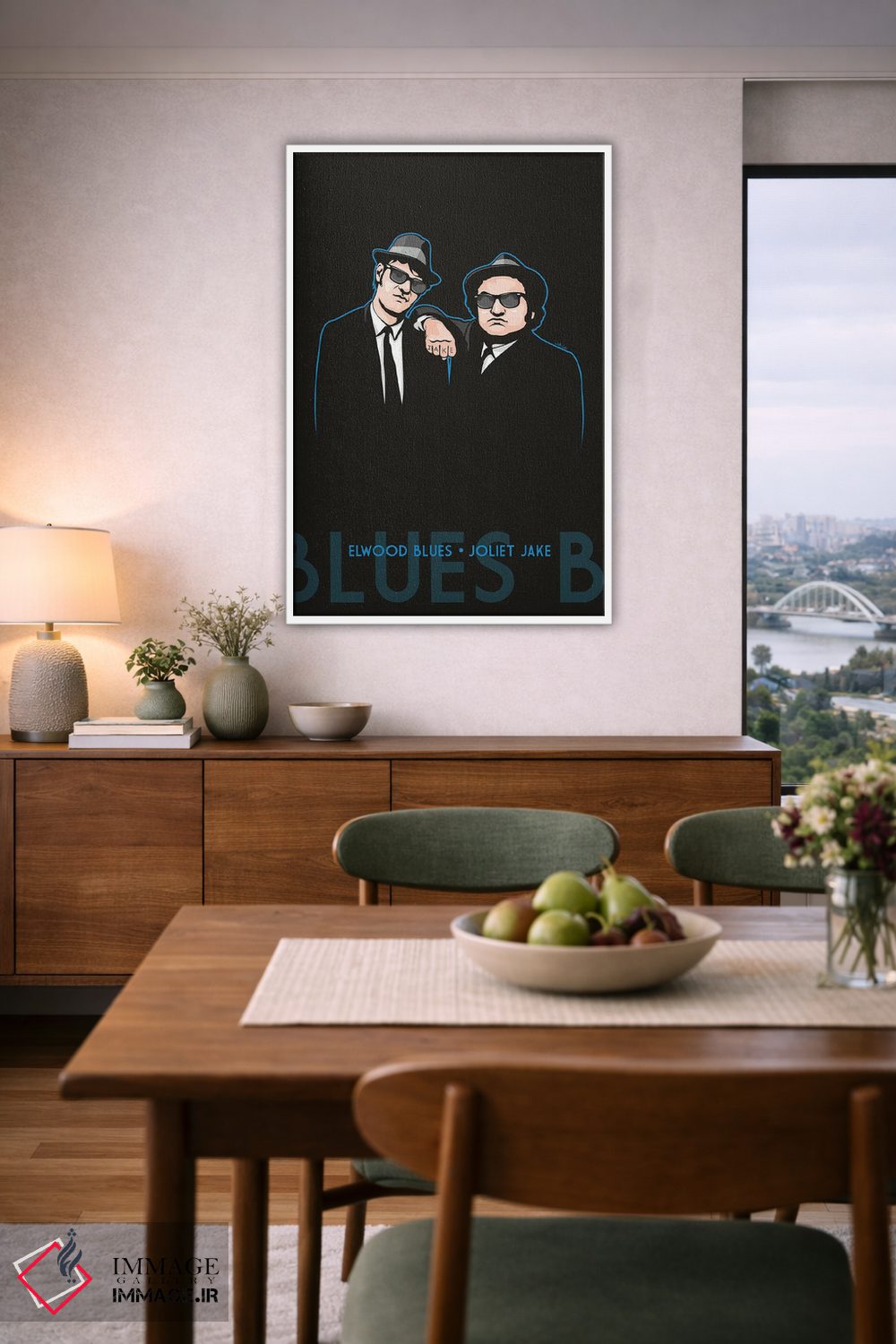 تابلو دکوراتیو الوود بلوز و جولیت جیک اثر جیمز لی - D6W