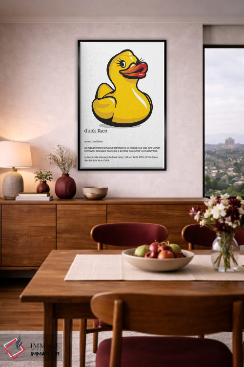 تابلو دکوراتیو تعریف چهره اردکی اثر جیمز لی - D5B