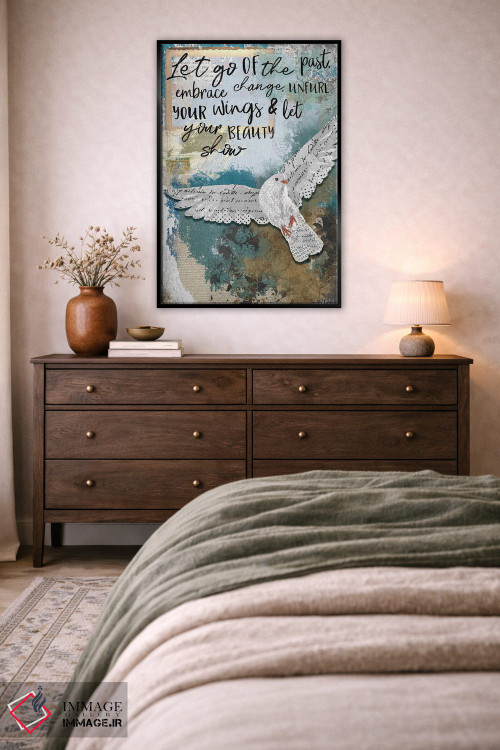 تابلو دکوراتیو رها کن اثر جنیفر لمباین - D4B