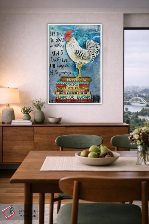 تابلو دکوراتیو وقتشه اثر جنیفر لمباین - D6W