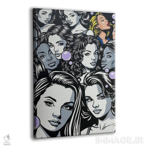 تابلو دکوراتیو دنبال یکتایی باش اثر جیمز لی - نمای پرسپکتیو محصول