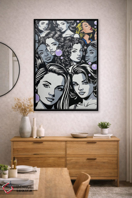 تابلو دکوراتیو دنبال یکتایی باش اثر جیمز لی - D2B