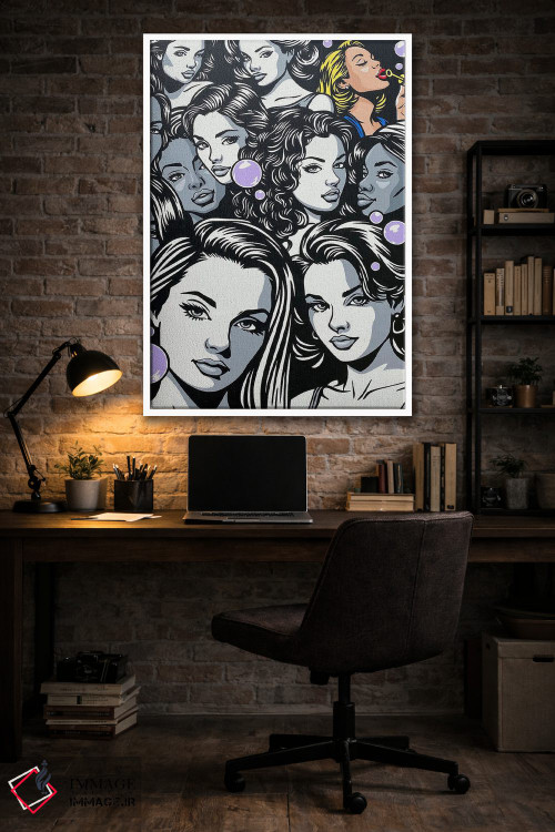 تابلو دکوراتیو دنبال یکتایی باش اثر جیمز لی - D5W