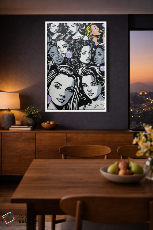 تابلو دکوراتیو دنبال یکتایی باش اثر جیمز لی - D4W