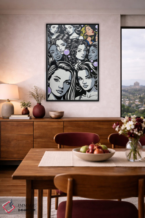 تابلو دکوراتیو دنبال یکتایی باش اثر جیمز لی - D6B