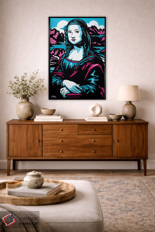 تابلو دکوراتیو مونالیزا اثر جیمز لی - D2B