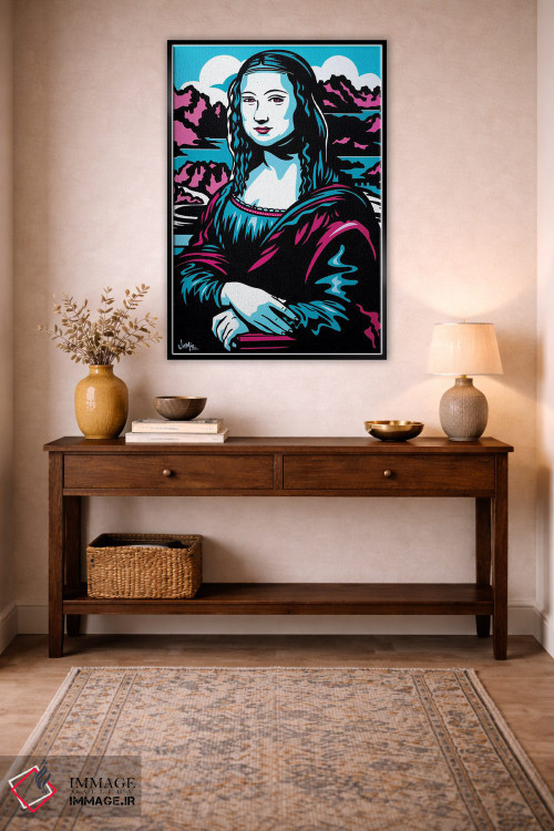 تابلو دکوراتیو مونالیزا اثر جیمز لی - D3B
