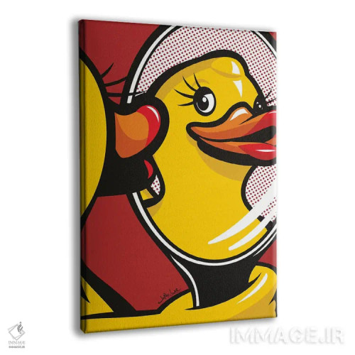 تابلو دکوراتیو صورت اردکی اثر جیمز لی - نمای پرسپکتیو محصول