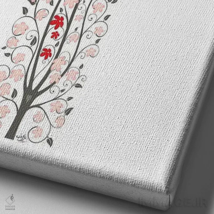 تابلو دکوراتیو زندگی در صلیب اثر جیمز لی - نمای نزدیک بافت بوم