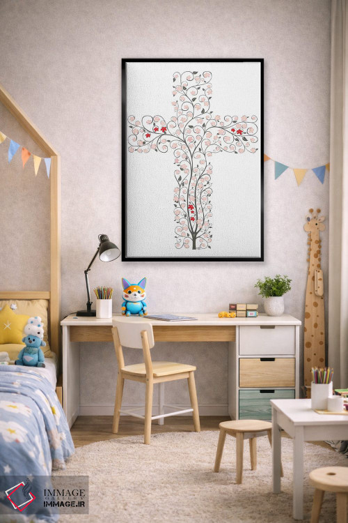 تابلو دکوراتیو زندگی در صلیب اثر جیمز لی - D2B