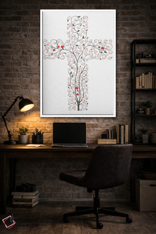 تابلو دکوراتیو زندگی در صلیب اثر جیمز لی - D4W