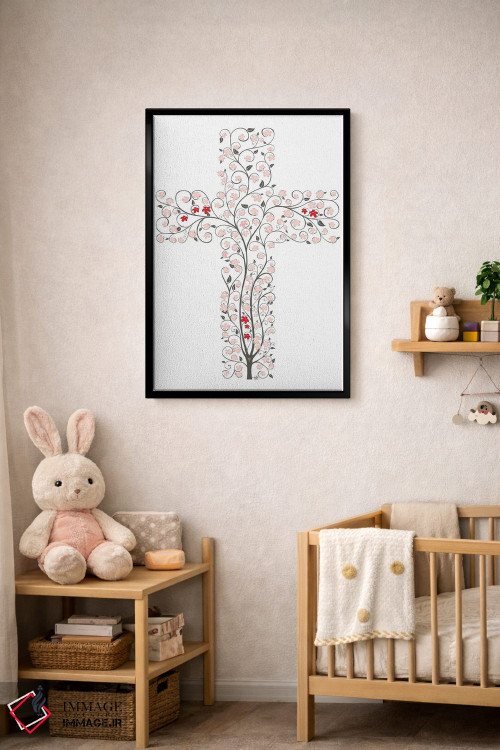 تابلو دکوراتیو زندگی در صلیب اثر جیمز لی - D5B