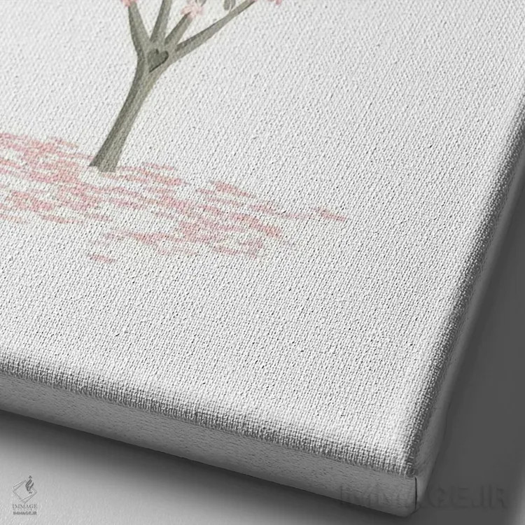 تابلو دکوراتیو عشق شکوفا اثر جیمز لی - نمای نزدیک بافت بوم