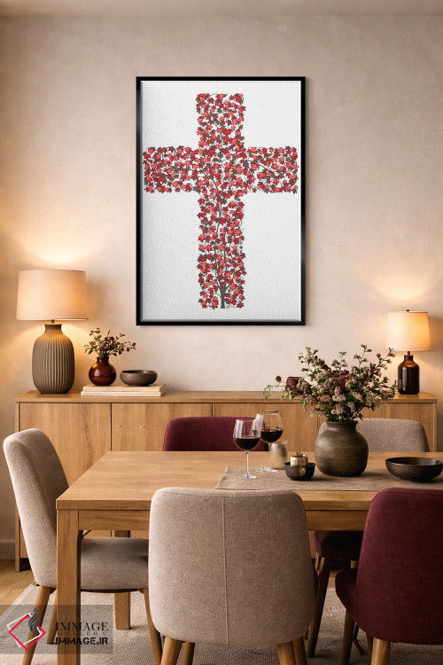 تابلو دکوراتیو زندگی سرشار در صلیب اثر جیمز لی - D5B
