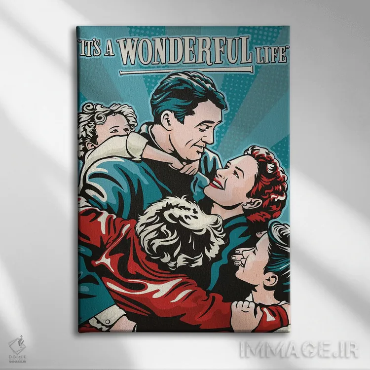 تابلو دکوراتیو زندگی فوق العاده است اثر جیمز لی - نمای روبهرو روی دیوار