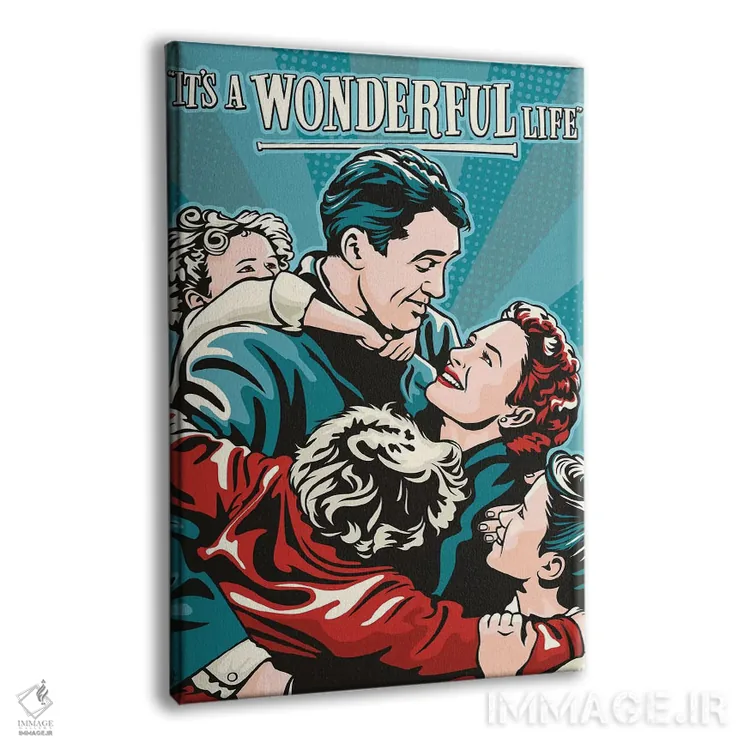 تابلو دکوراتیو زندگی فوق العاده است اثر جیمز لی - نمای پرسپکتیو محصول