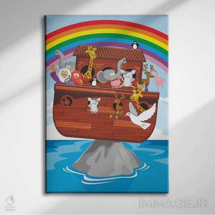 تابلو دکوراتیو کشتی نوح اثر جیمز لی - نمای روبهرو روی دیوار