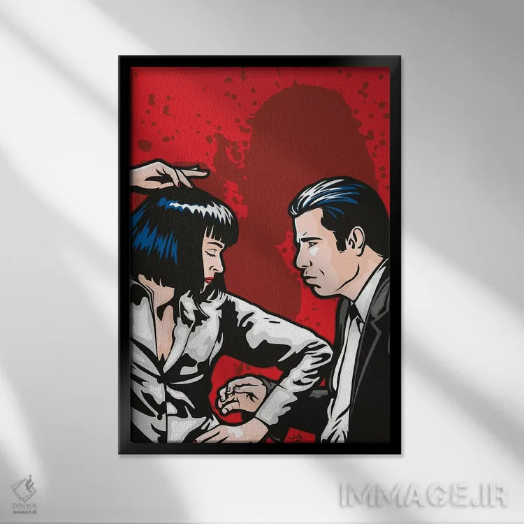 تابلو دکوراتیو مسابقه تویست جک ربیت اسلیم اثر جیمز لی - نمای قابدار مشکی