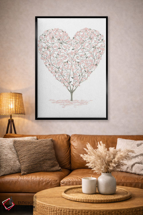 تابلو دکوراتیو عشق شکوفا اثر جیمز لی - D5B