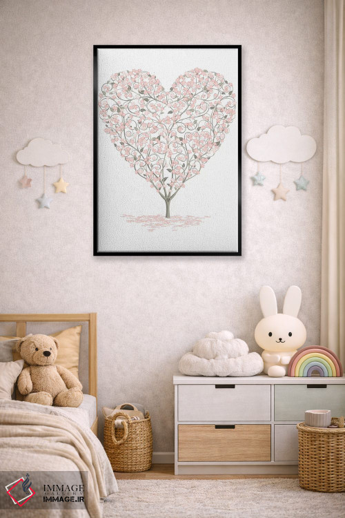 تابلو دکوراتیو عشق شکوفا اثر جیمز لی - D6B