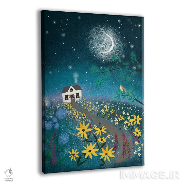 تابلو دکوراتیو بلبل اثر جوی لافرم - نمای پرسپکتیو محصول