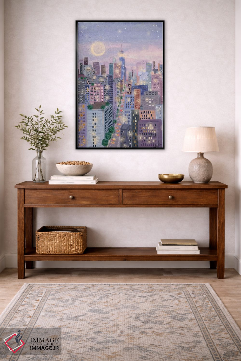 تابلو دکوراتیو چشم انداز شهری ۱ اثر جوی لافرم - D4B