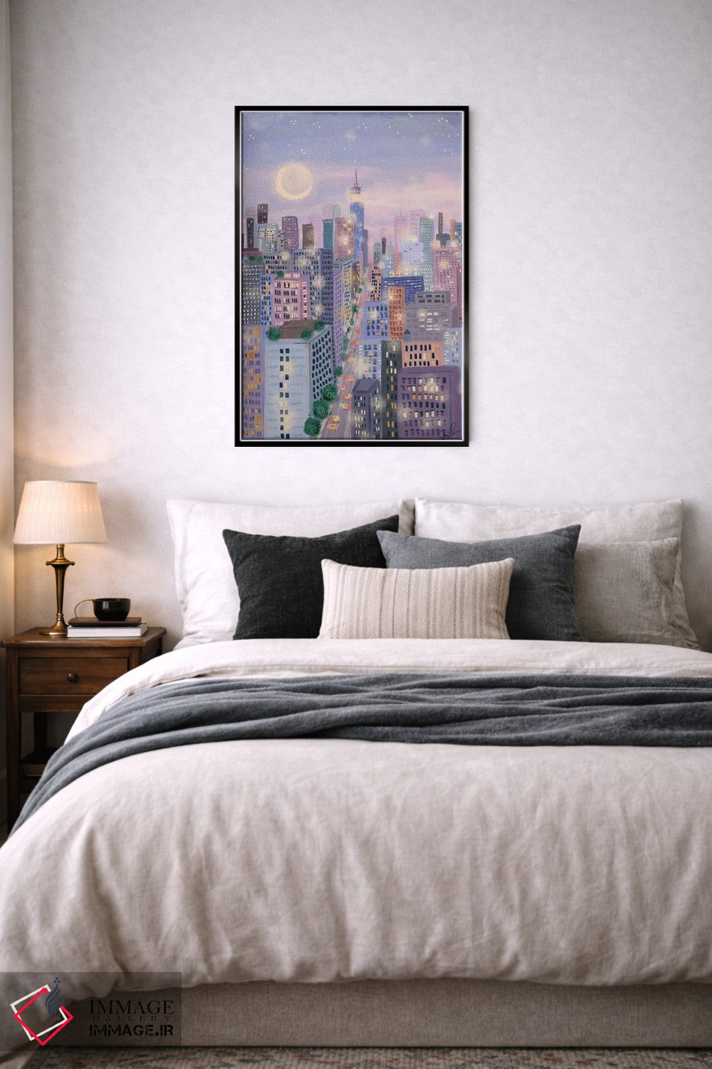 تابلو دکوراتیو چشم انداز شهری ۱ اثر جوی لافرم - D6B