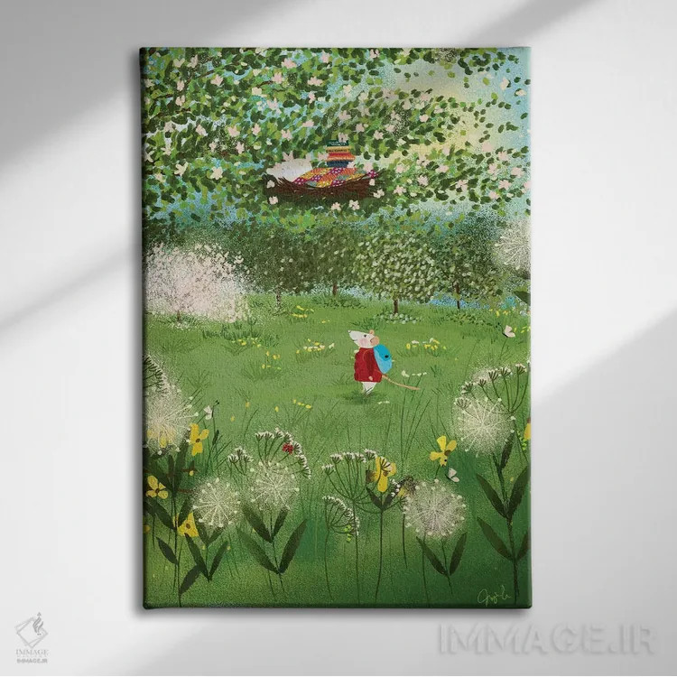 تابلو دکوراتیو تراریوم خانه دوست داشتنی اثر جوی لافرم - نمای روبهرو روی دیوار