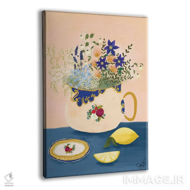 تابلو دکوراتیو گل وحشی استافوردشایر اثر جوی لافرم - نمای پرسپکتیو محصول