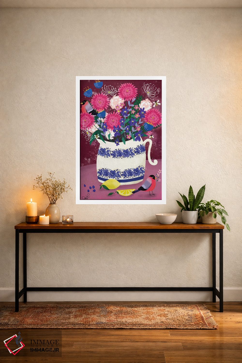 تابلو دکوراتیو دالیاها اثر جوی لافرم - D3W