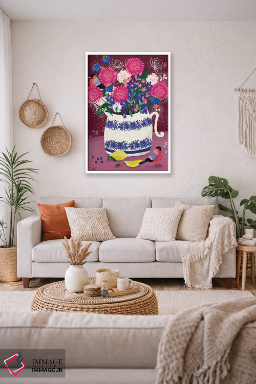 تابلو دکوراتیو دالیاها اثر جوی لافرم - D2W