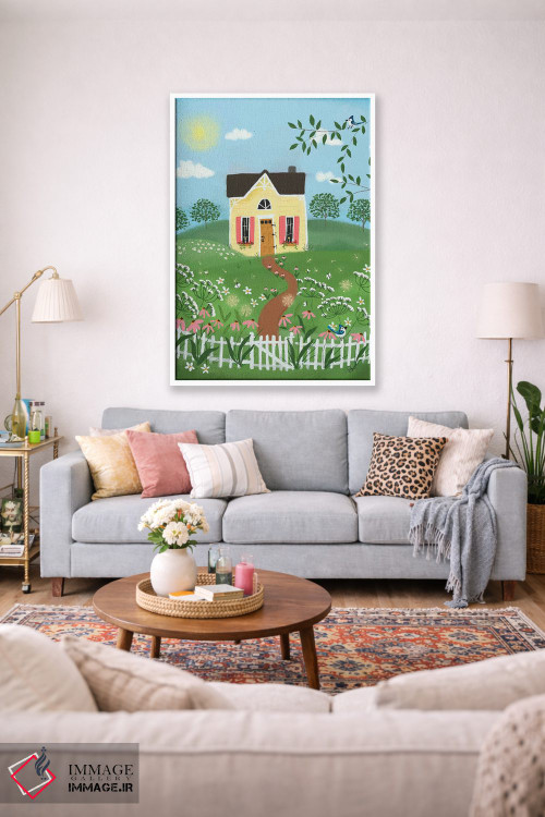 تابلو دکوراتیو ترکیب هنر فولکلور ۱ اثر جوی لافرم - D1W