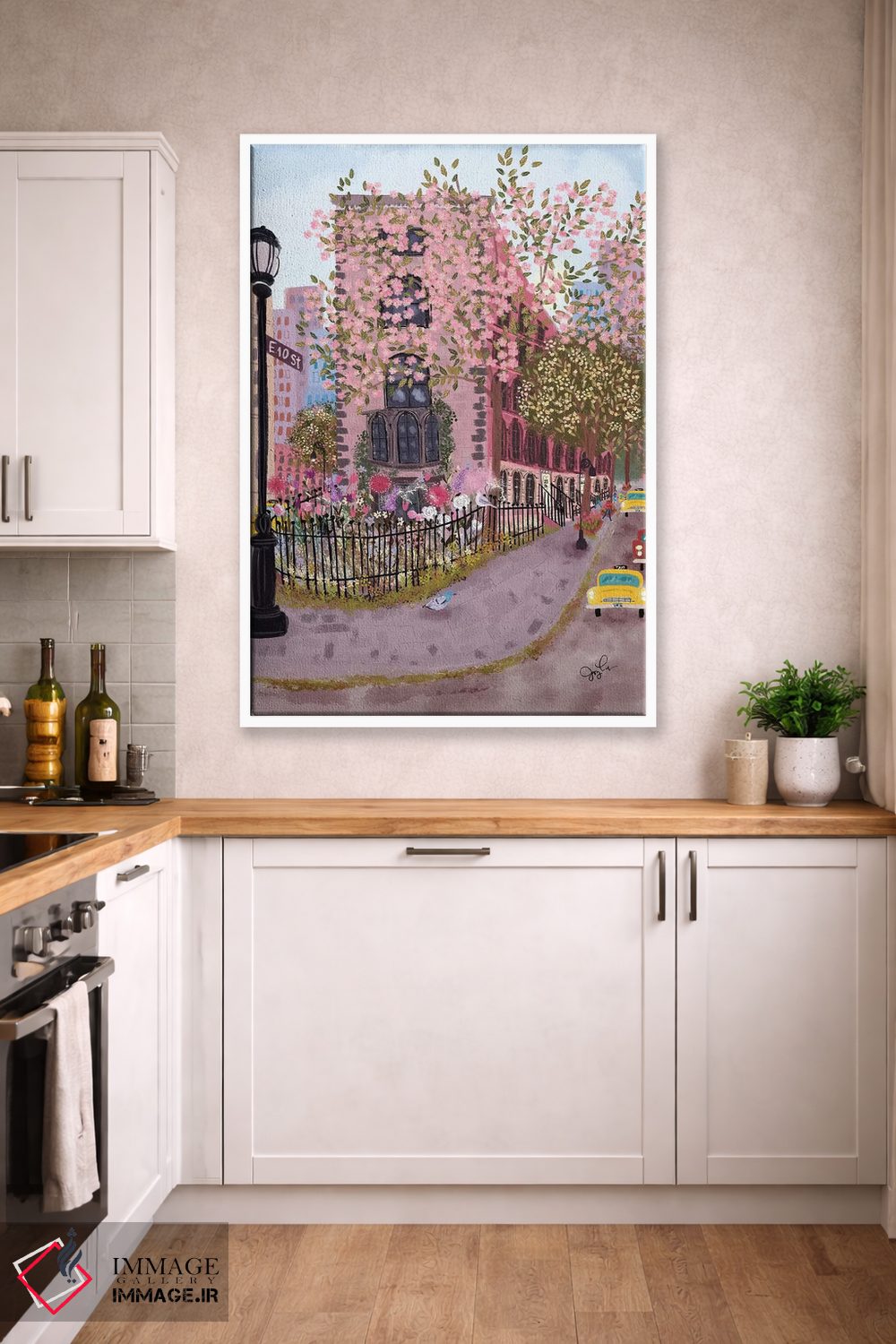 تابلو دکوراتیو ایست ویلیج اثر جوی لافرم - D3W