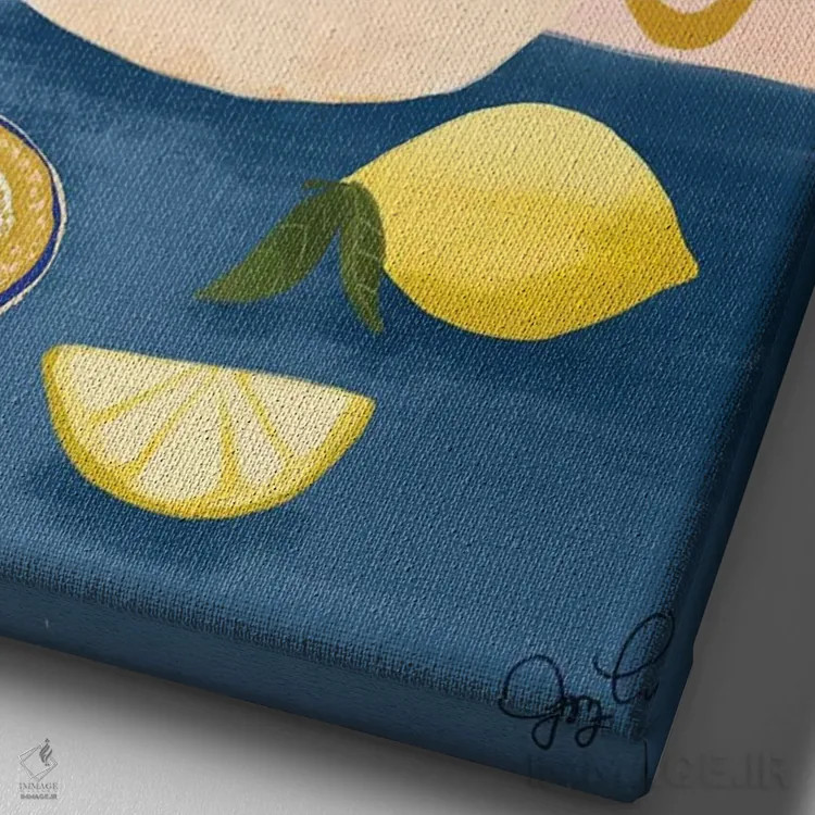 تابلو دکوراتیو گل وحشی استافوردشایر اثر جوی لافرم - نمای نزدیک بافت بوم