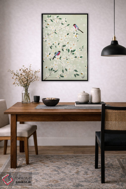 تابلو دکوراتیو سهره های شکوفه سیب اثر جوی لافرم - D3B
