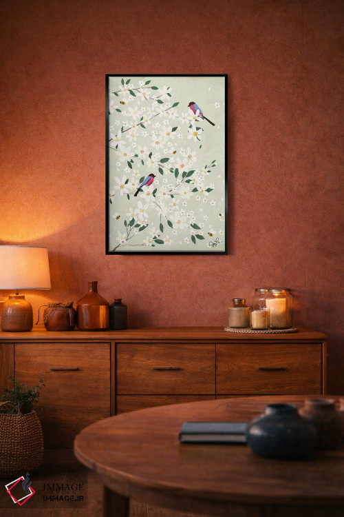تابلو دکوراتیو سهره های شکوفه سیب اثر جوی لافرم - D4B