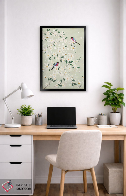 تابلو دکوراتیو سهره های شکوفه سیب اثر جوی لافرم - D5B