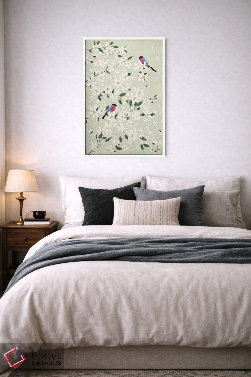 تابلو دکوراتیو سهره های شکوفه سیب اثر جوی لافرم - D6W