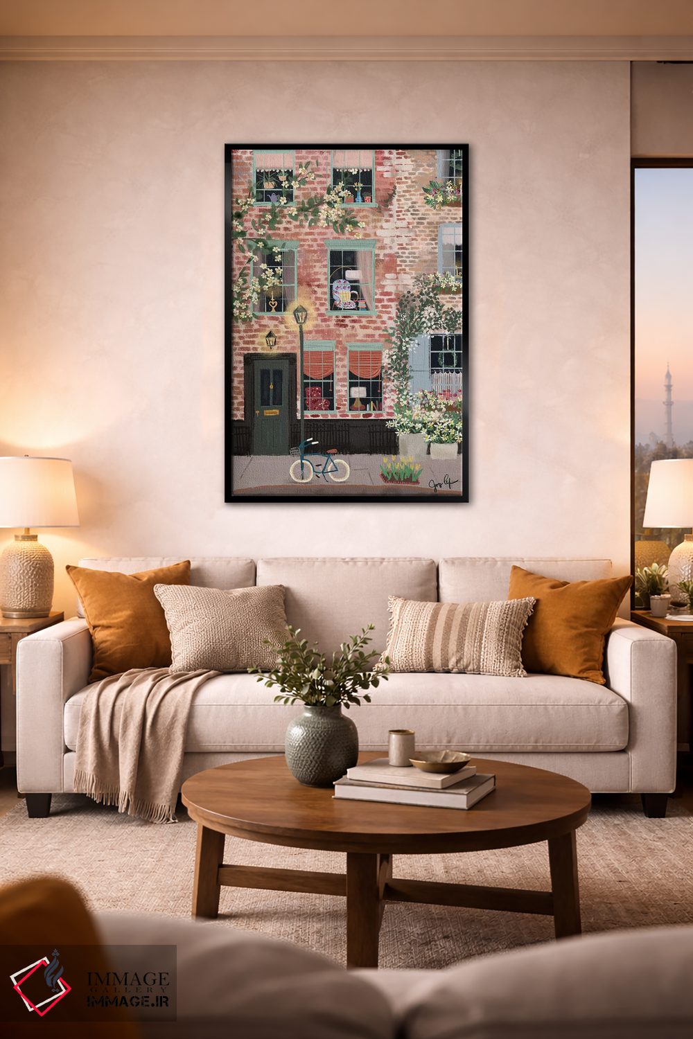 تابلو دکوراتیو پشت پیچ اثر جوی لافرم - D2B