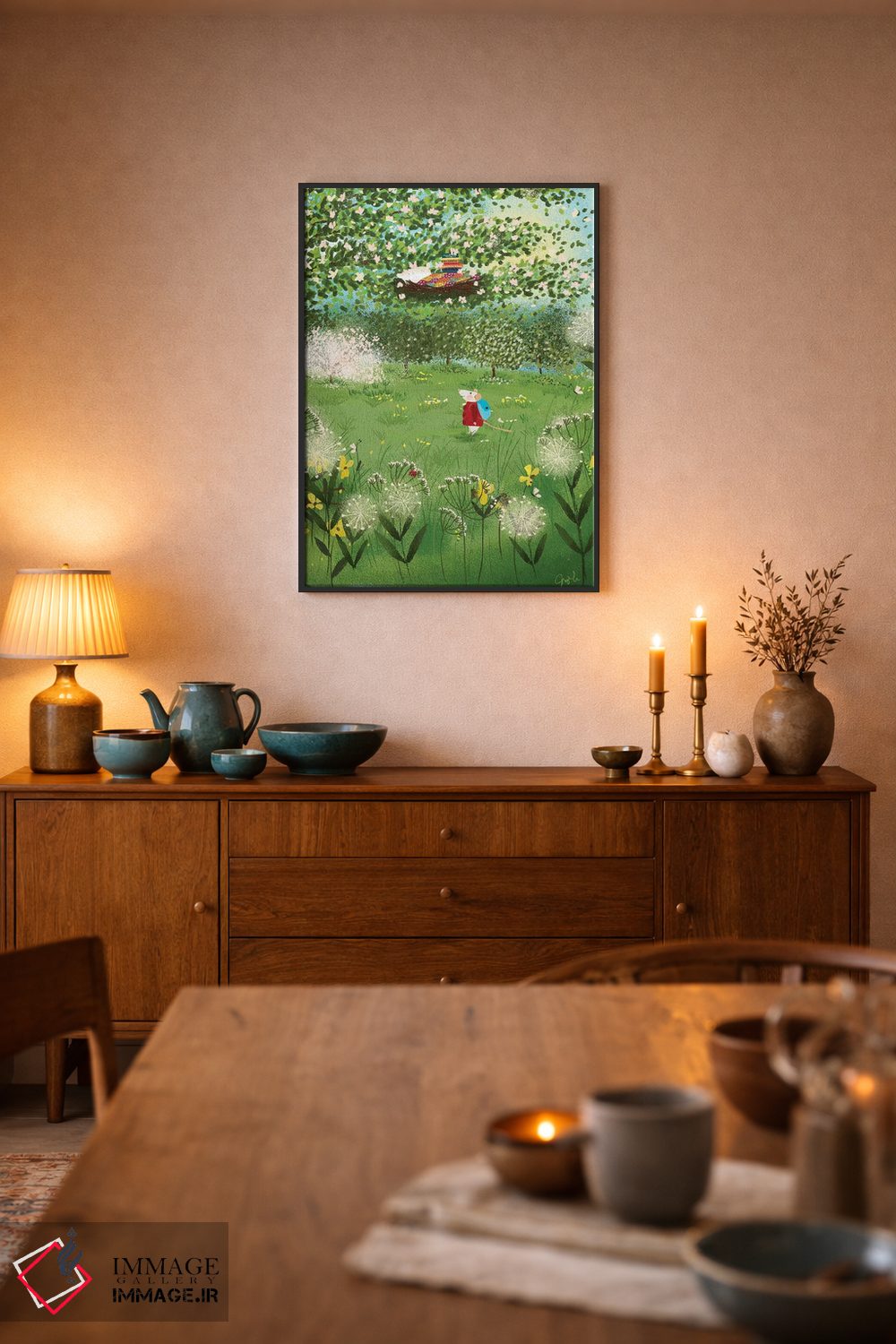 تابلو دکوراتیو تراریوم خانه دوست داشتنی اثر جوی لافرم - D6B