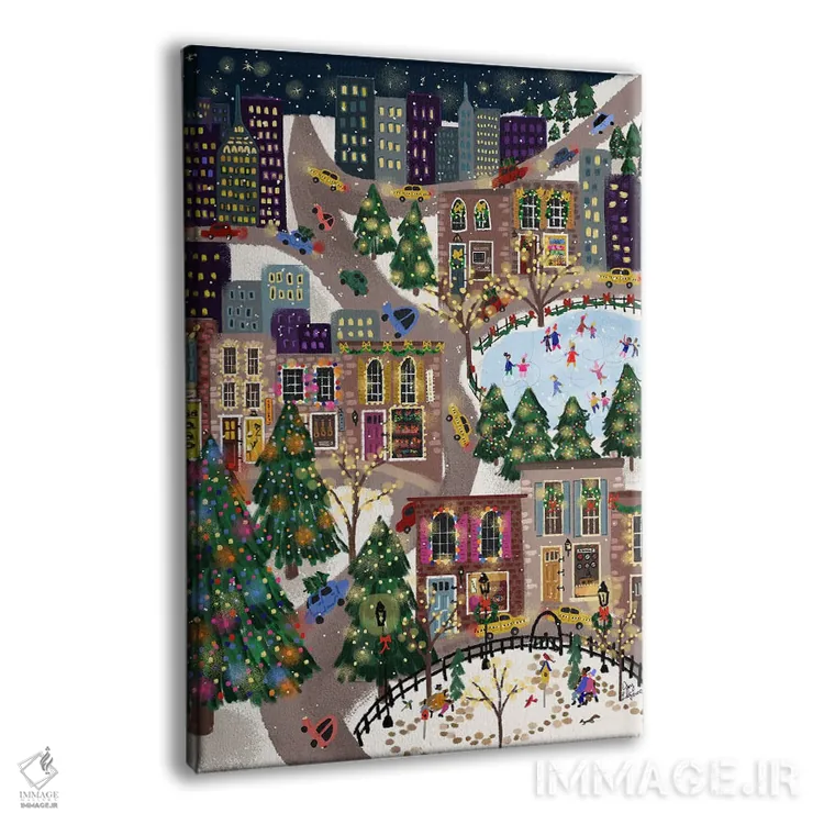 تابلو دکوراتیو شهر درخشان اثر جوی لافرم - نمای پرسپکتیو محصول